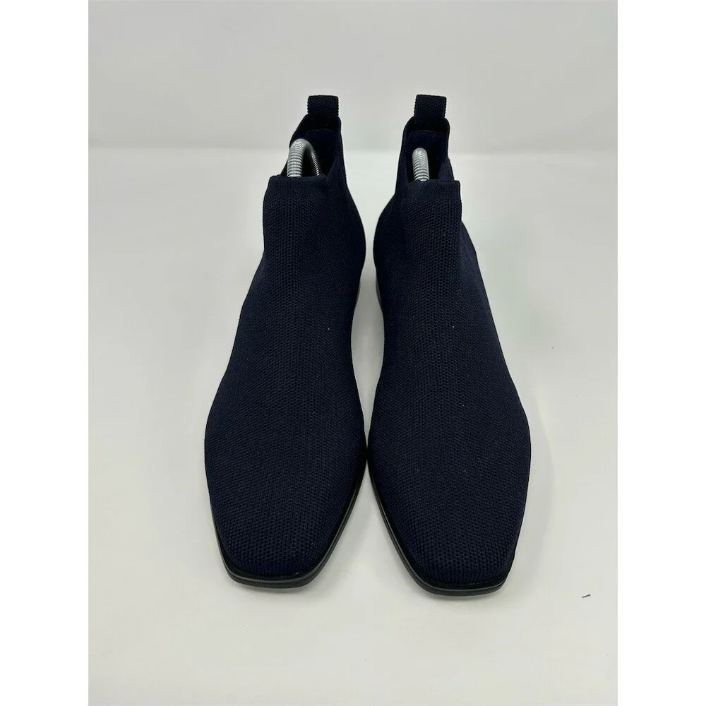 VIVAIA Ryan Pro Chelsea Ankle Boots Womens Navy Blue Square Toe Pull On Size 43